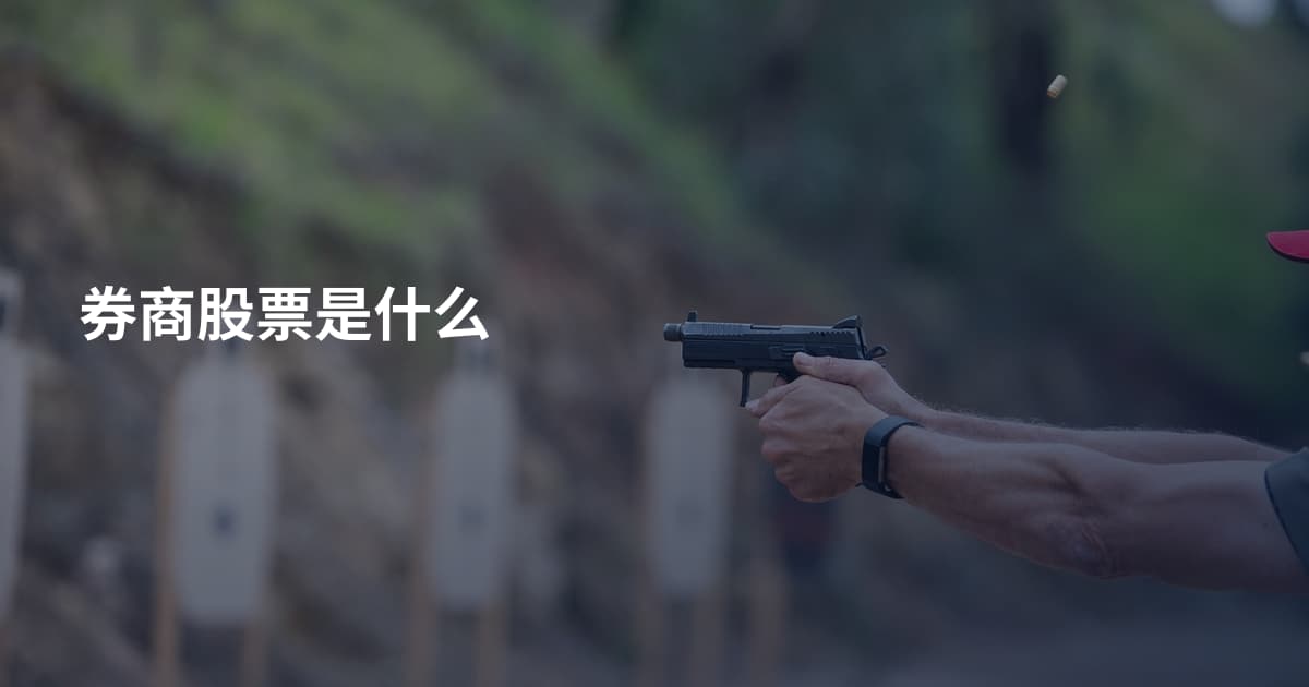 券商股票是什么