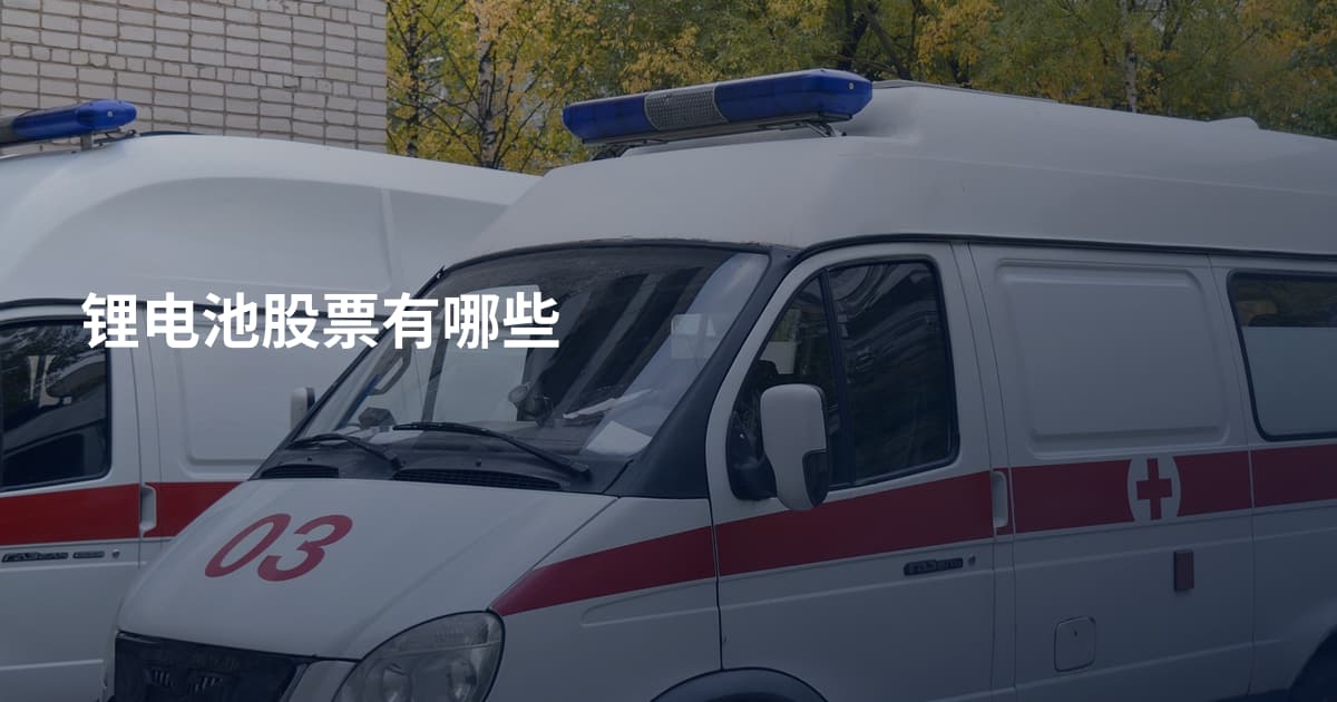 锂电池股票有哪些