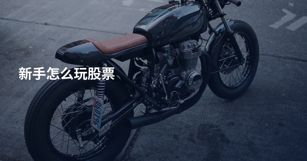 新手怎么玩股票