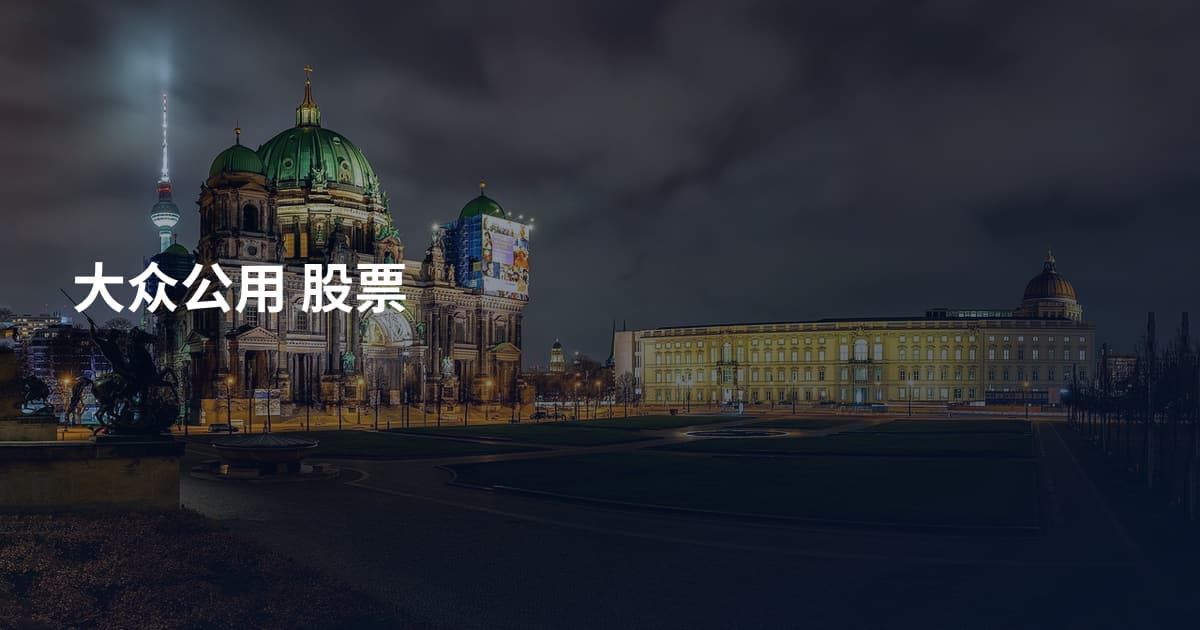大众公用 股票