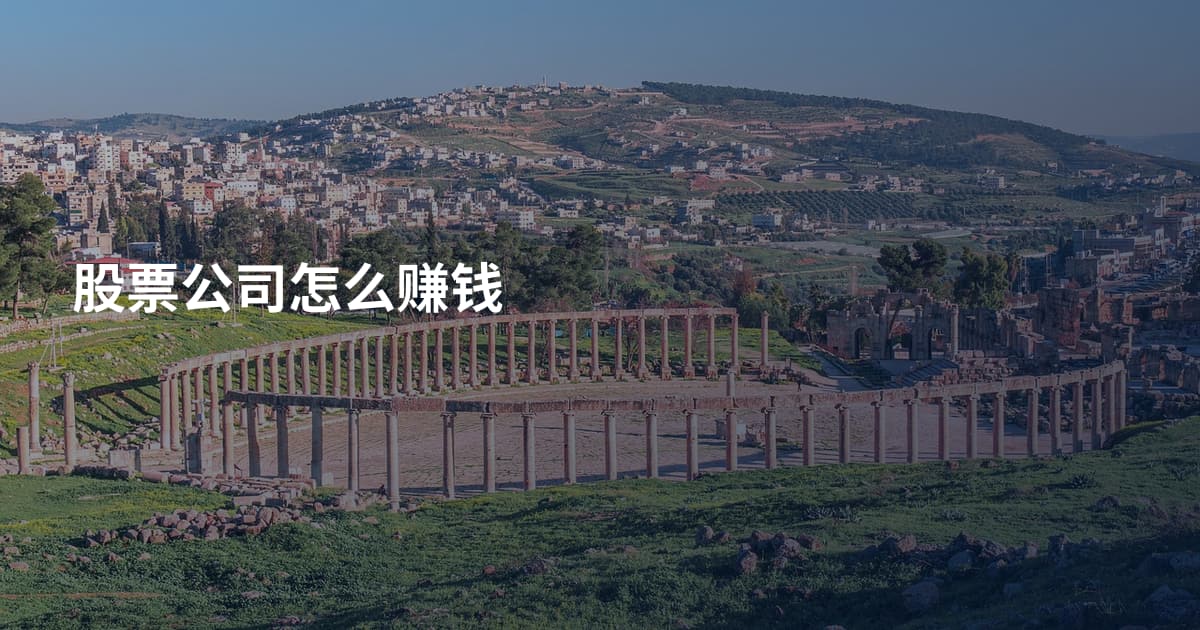 股票公司怎么赚钱
