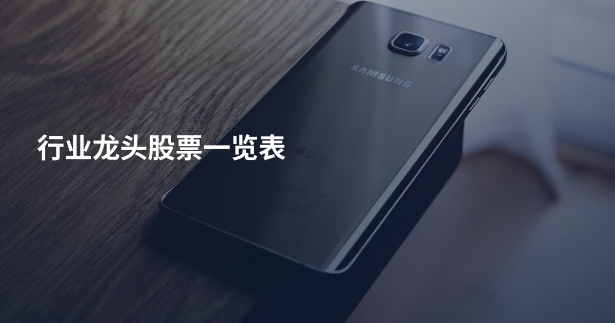 行业龙头股票一览表
