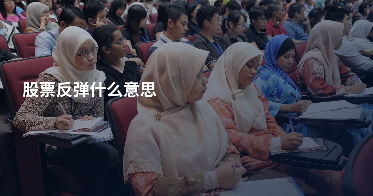股票反弹什么意思