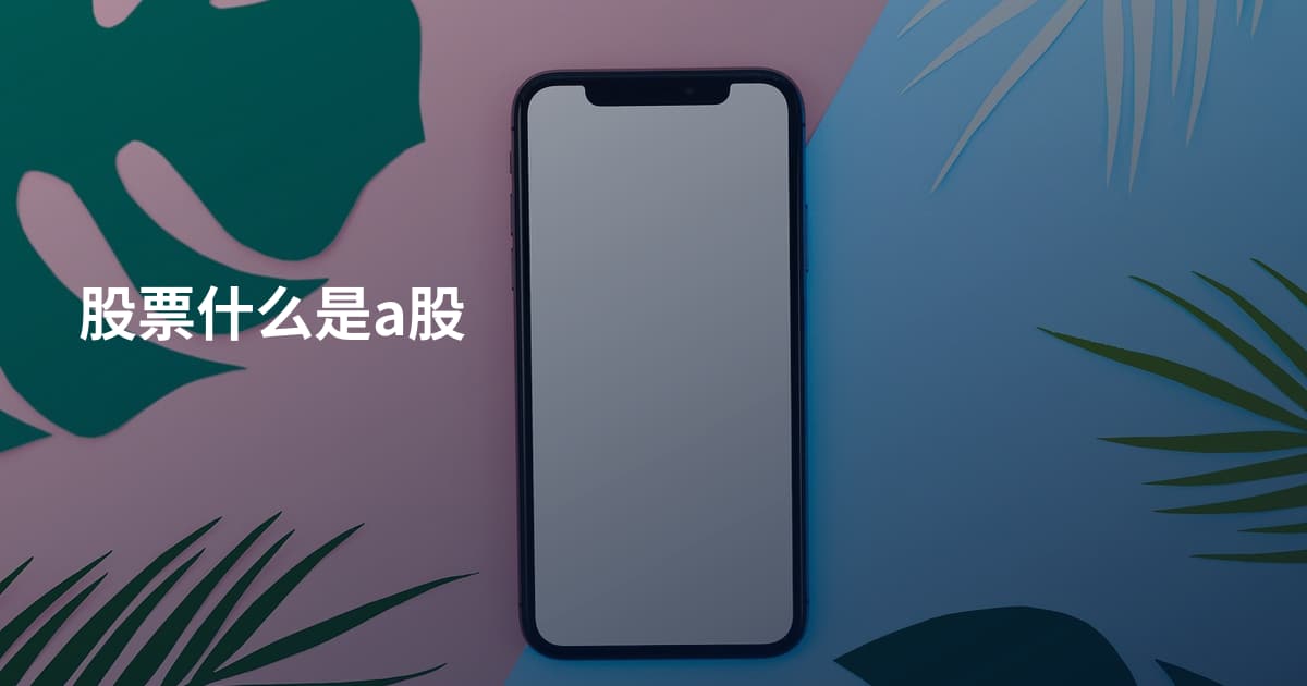 股票什么是a股