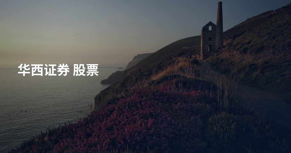 华西证券 股票
