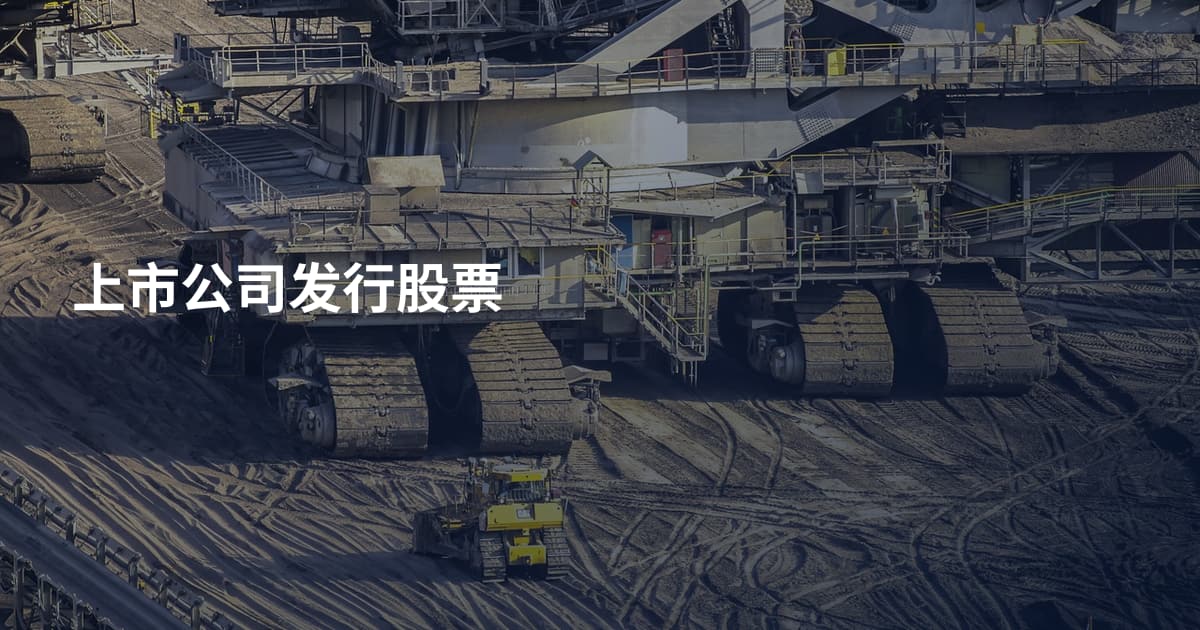 上市公司发行股票
