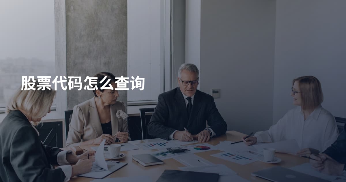 股票代码怎么查询