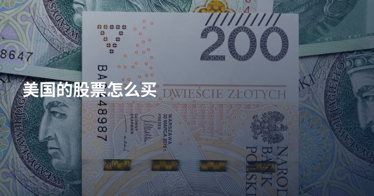 美国的股票怎么买