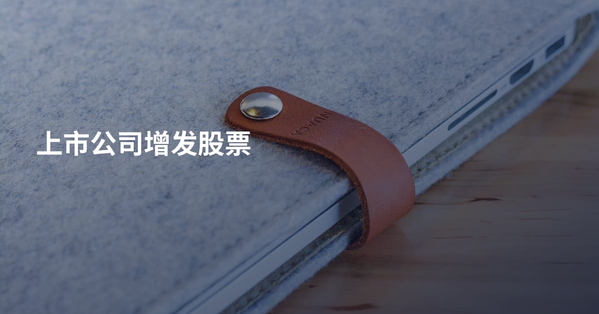 上市公司增发股票
