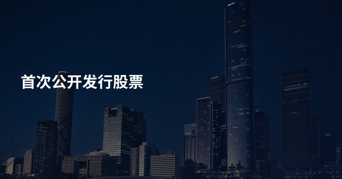 首次公开发行股票