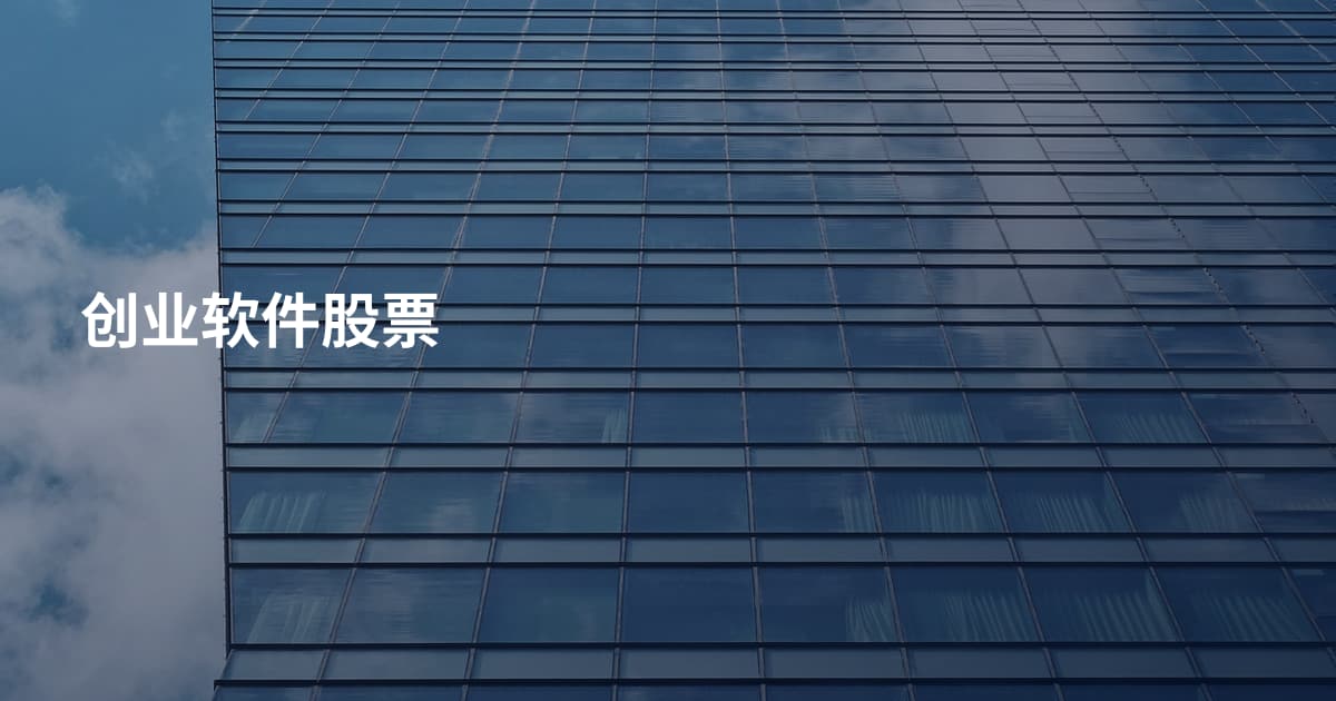 创业软件股票