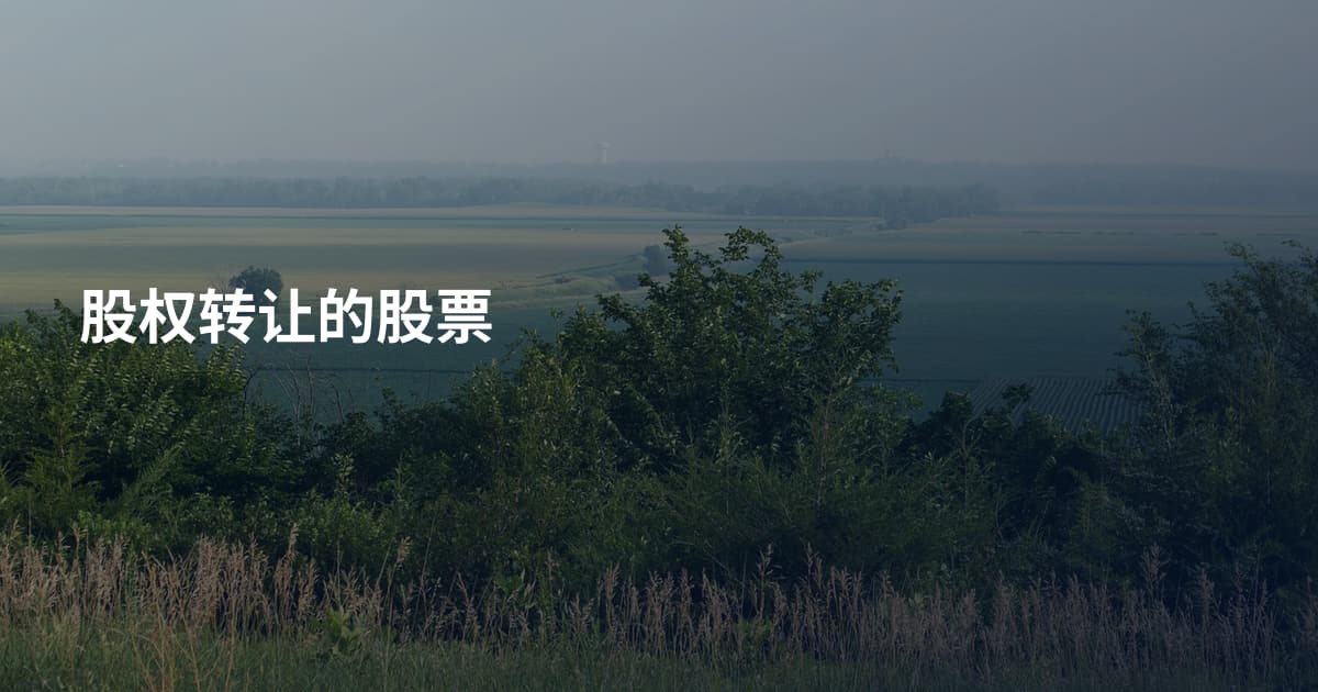 股权转让的股票