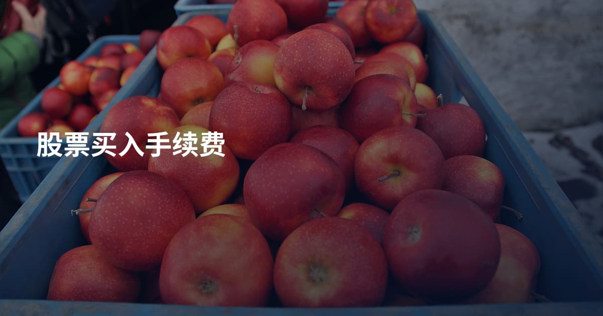 股票买入手续费