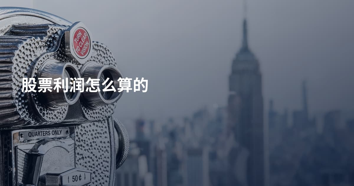 股票利润怎么算的