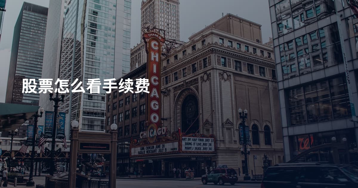 股票怎么看手续费