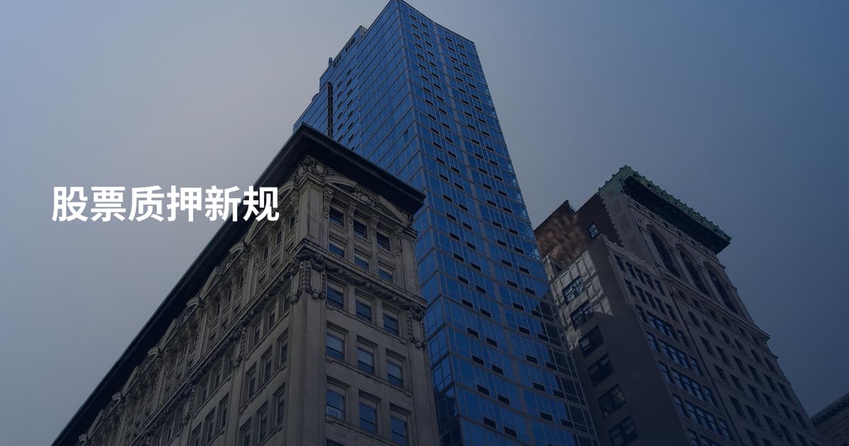 股票质押新规