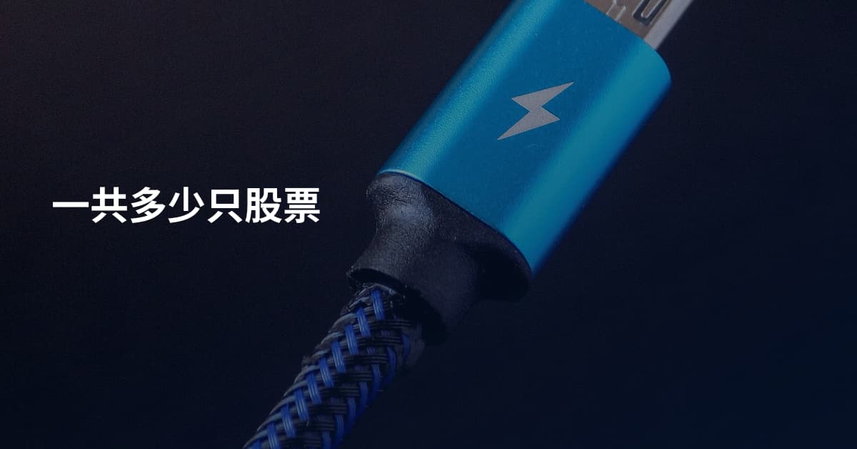 一共多少只股票