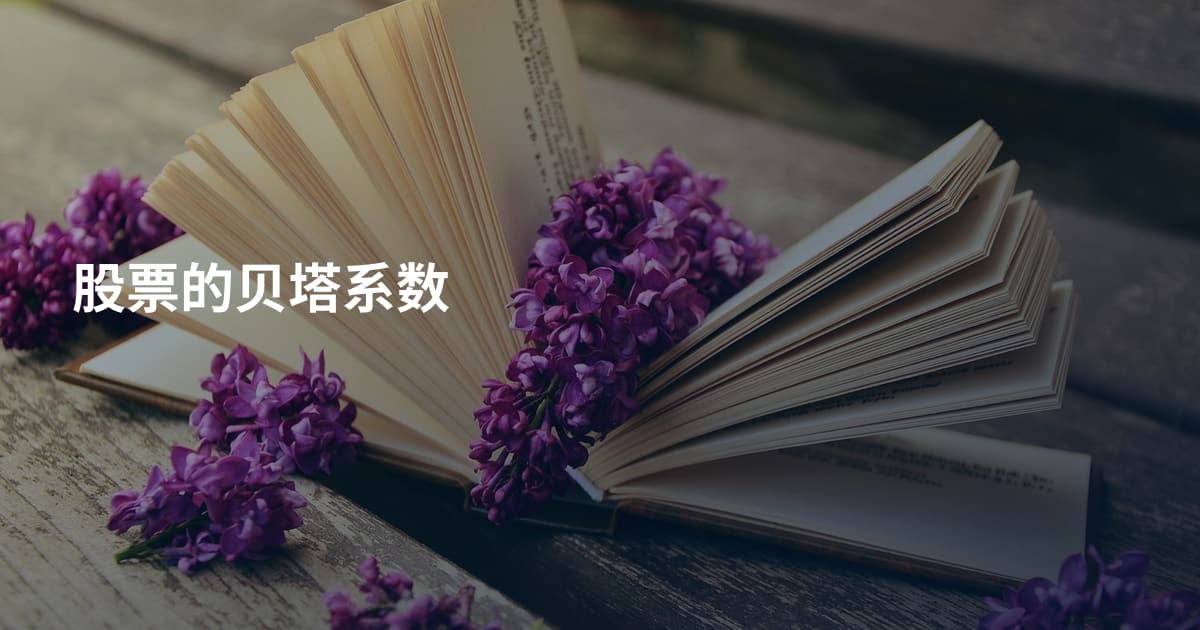 股票的贝塔系数