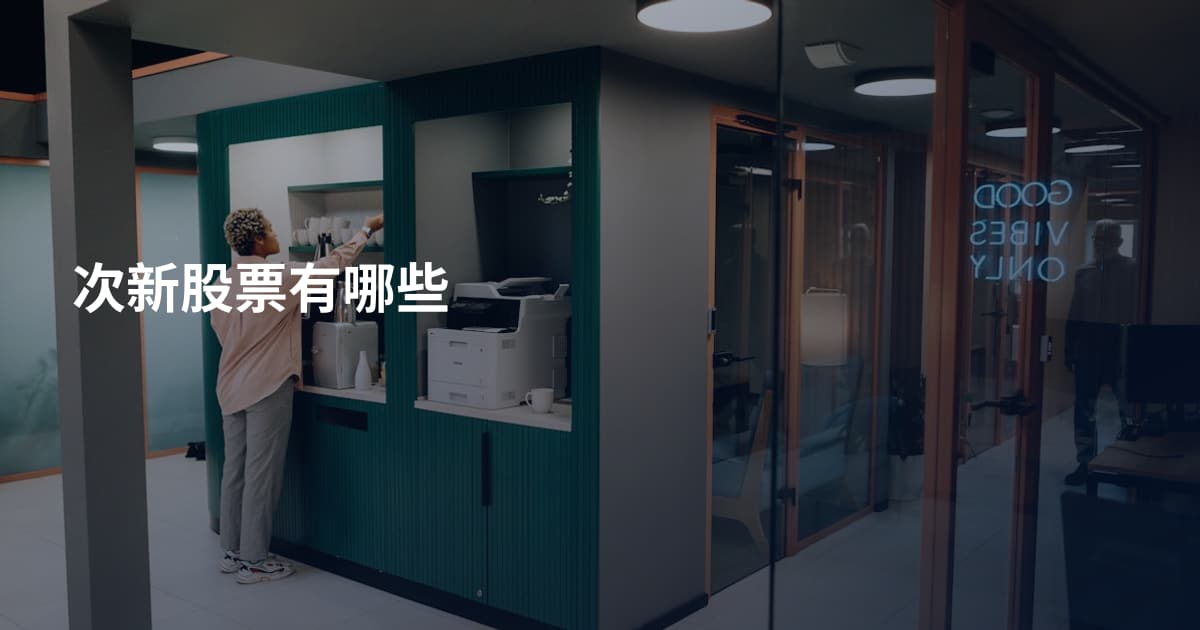 次新股票有哪些