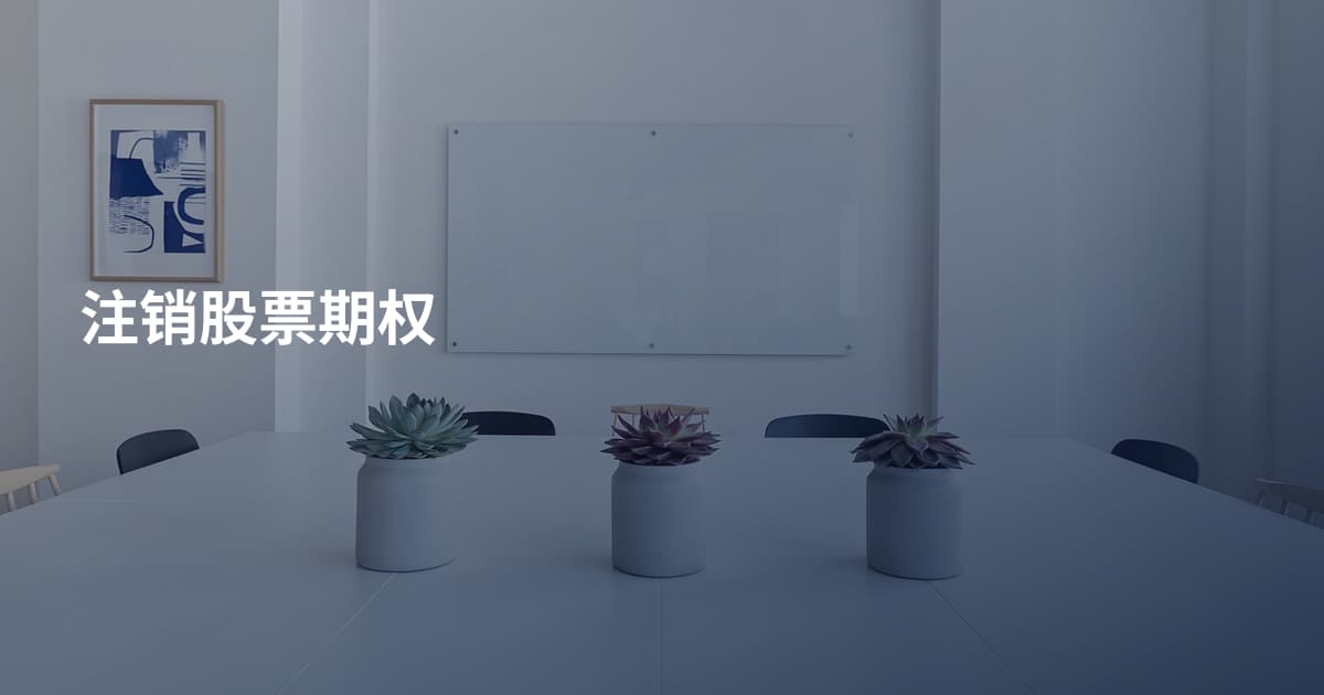 注销股票期权