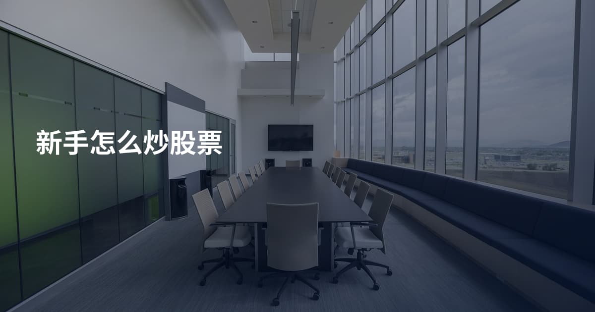 新手怎么炒股票