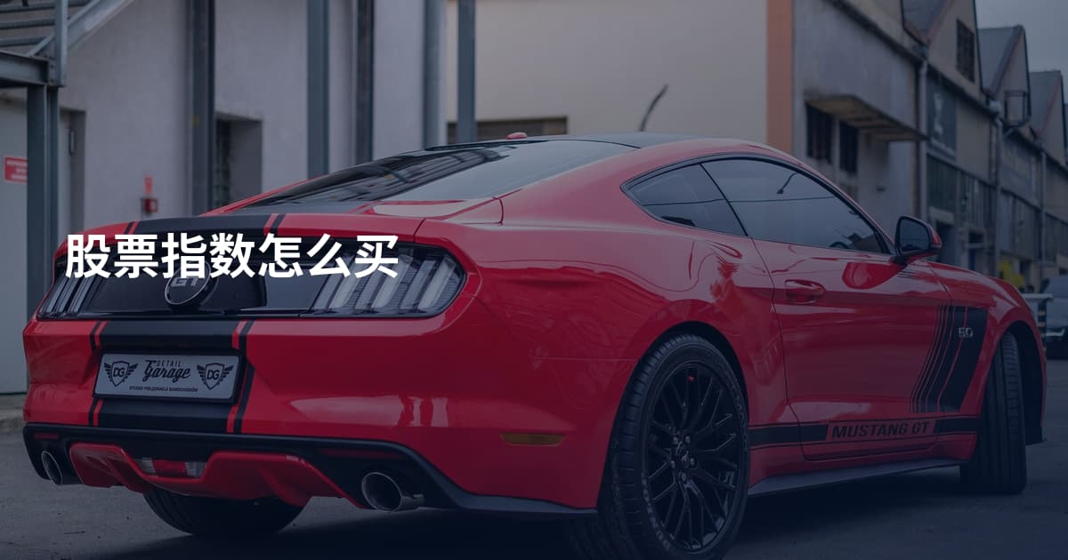 股票指数怎么买