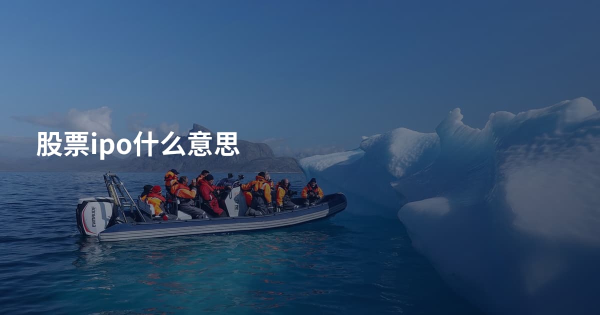 股票ipo什么意思