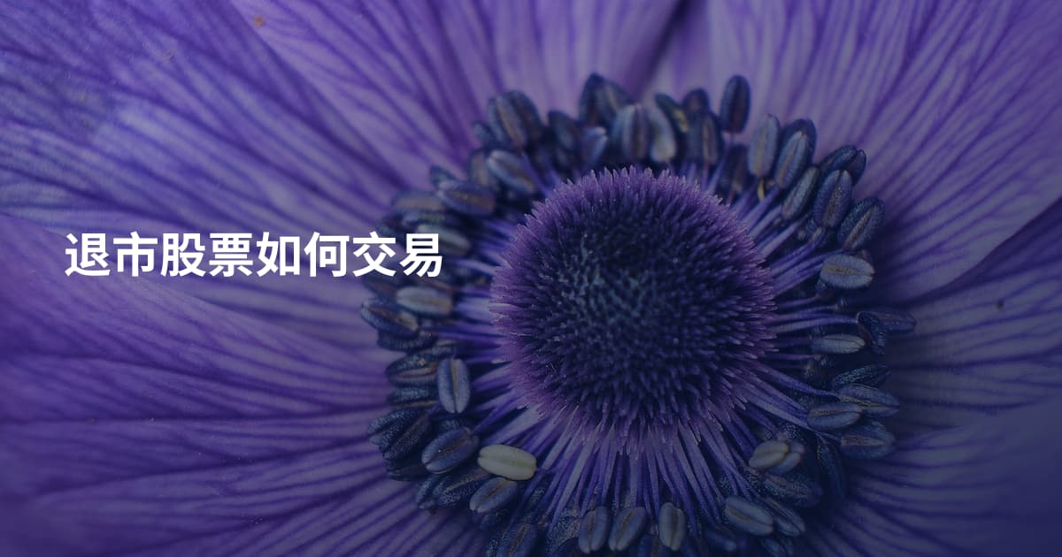 退市股票如何交易