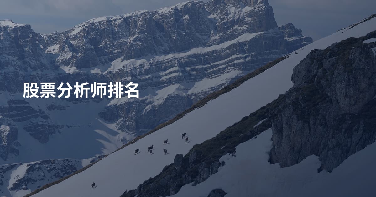 股票分析师排名