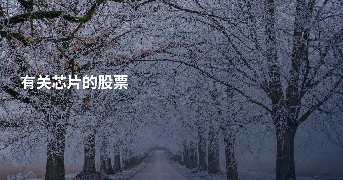 有关芯片的股票