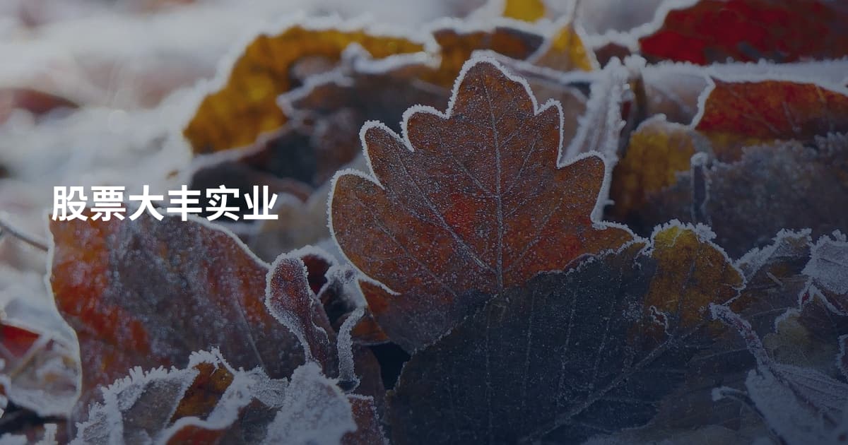 股票大丰实业