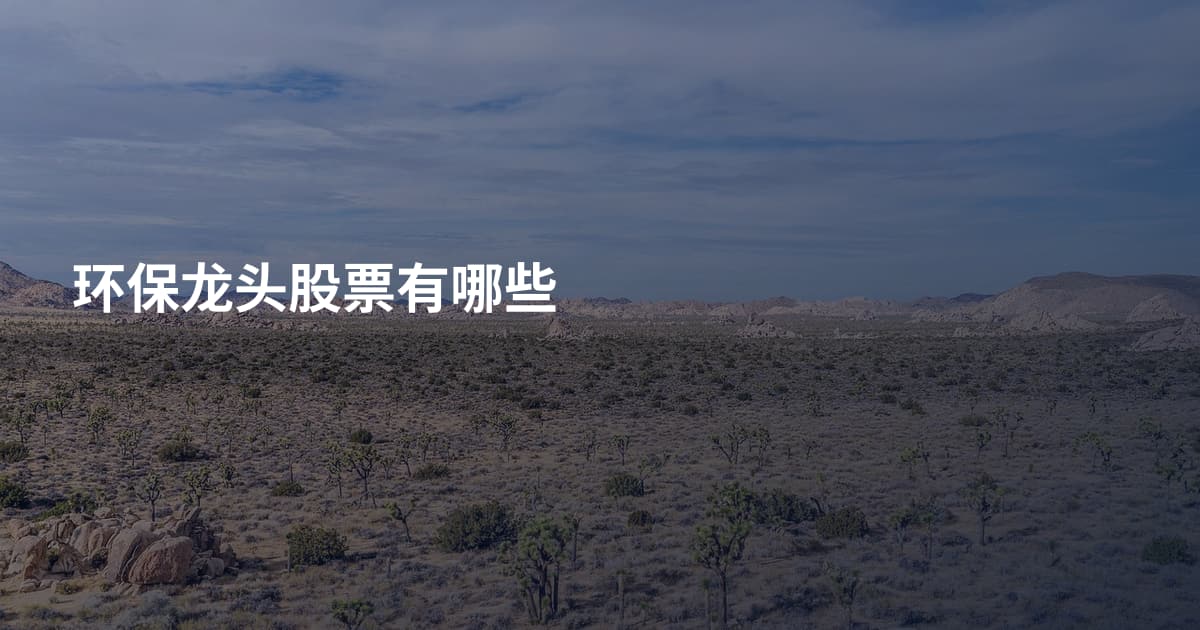 环保龙头股票有哪些