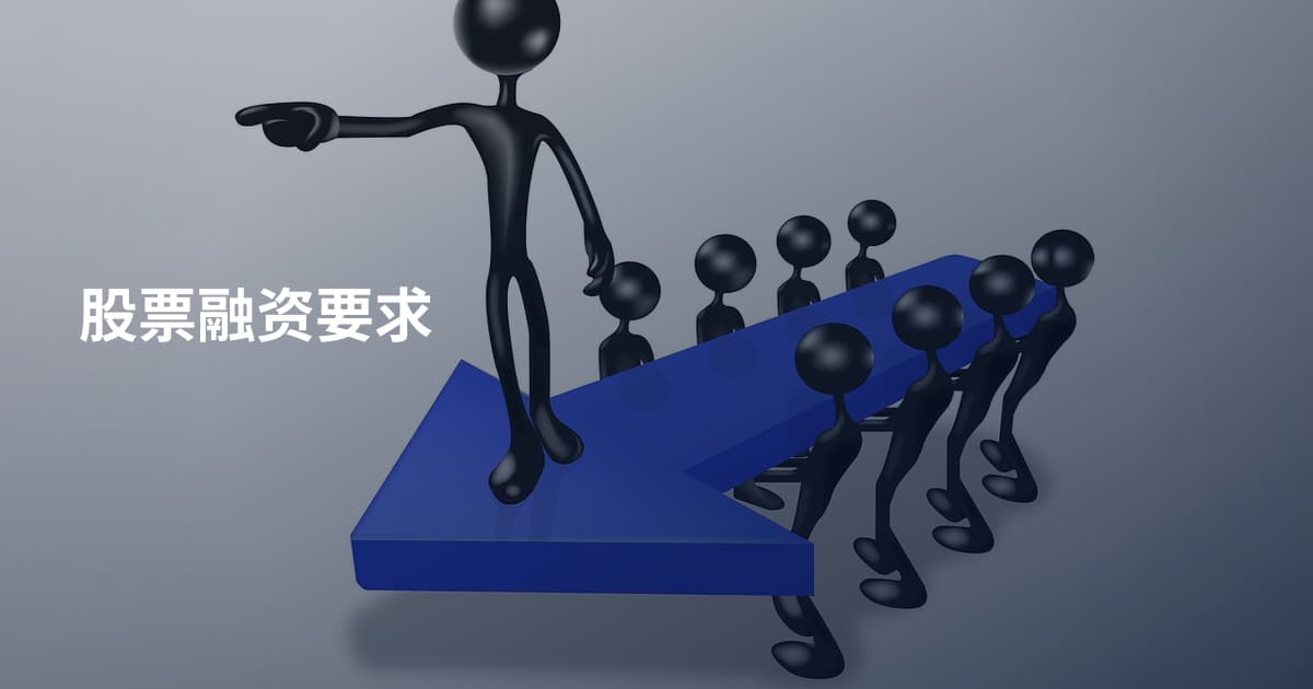 股票融资要求