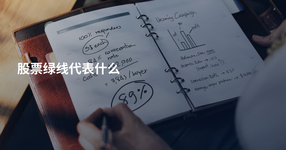 股票绿线代表什么