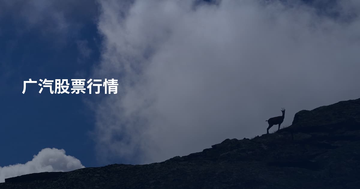 广汽股票行情