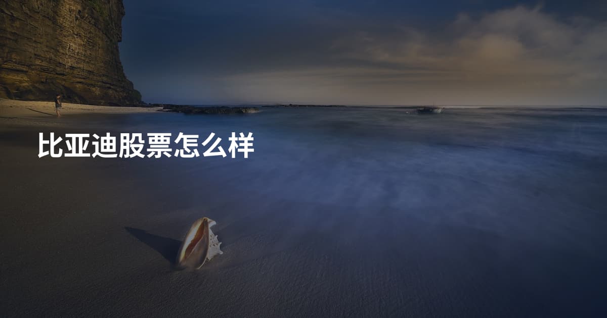 比亚迪股票怎么样