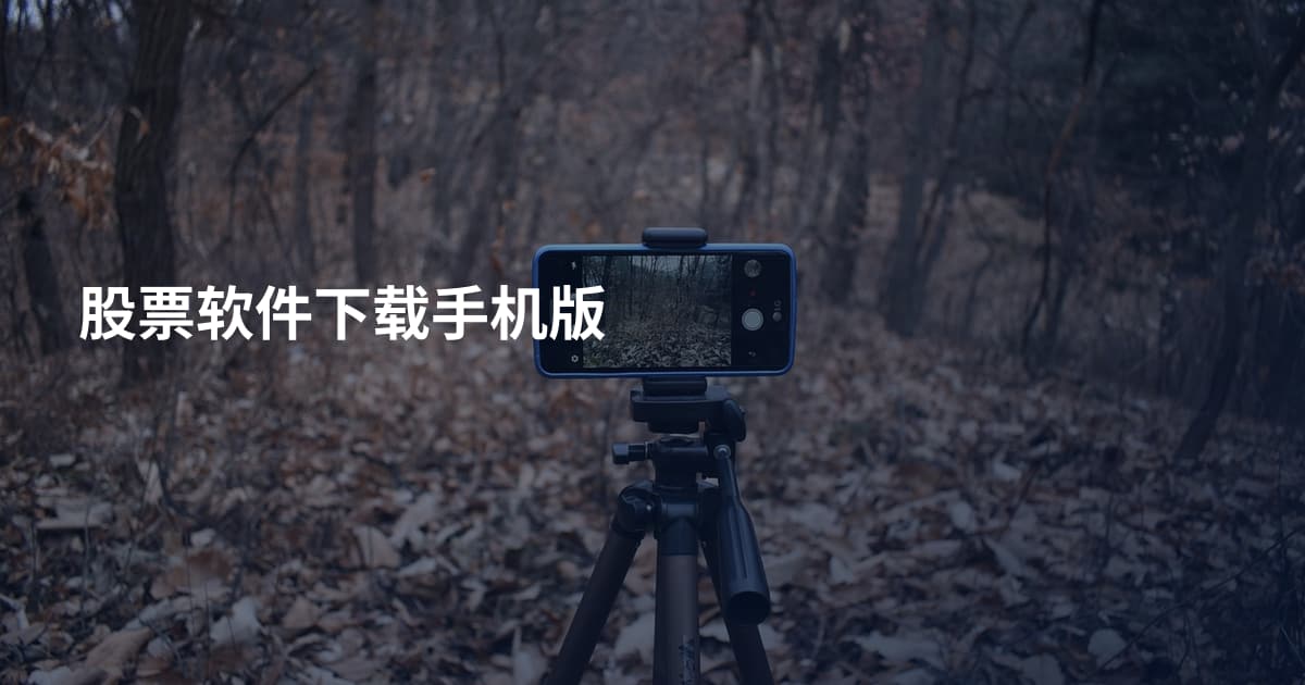 股票软件下载手机版