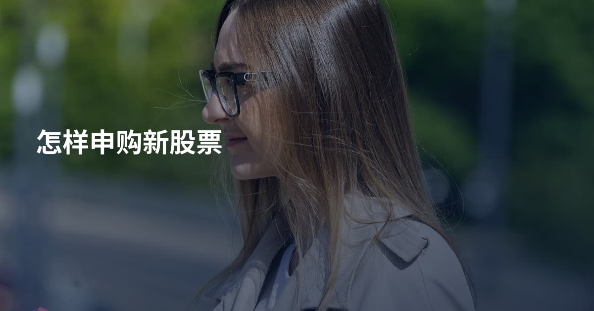 怎样申购新股票
