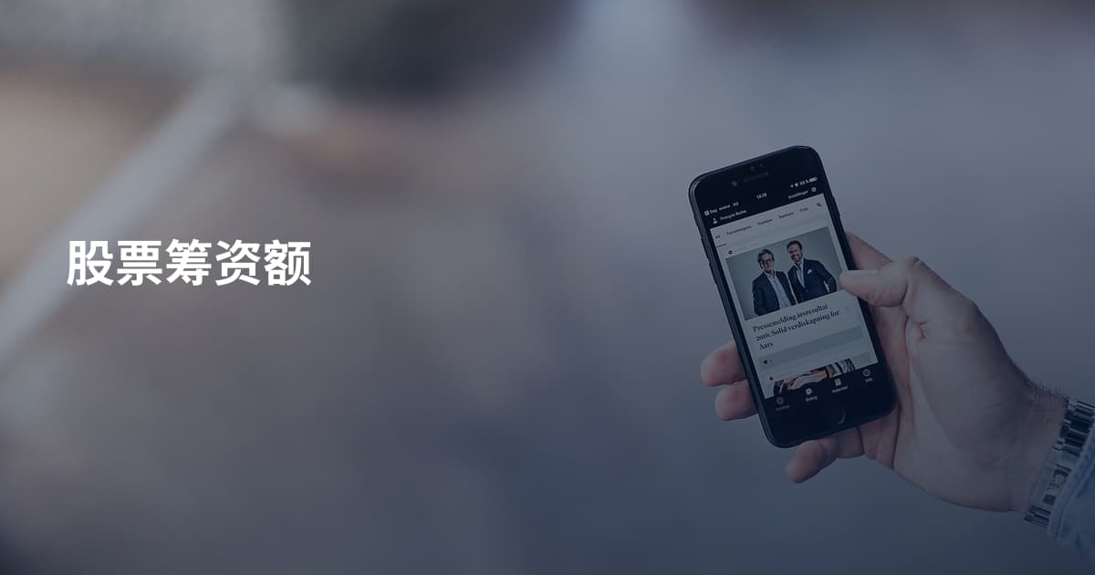 股票筹资额