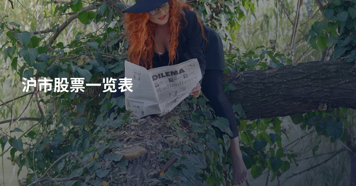 沪市股票一览表