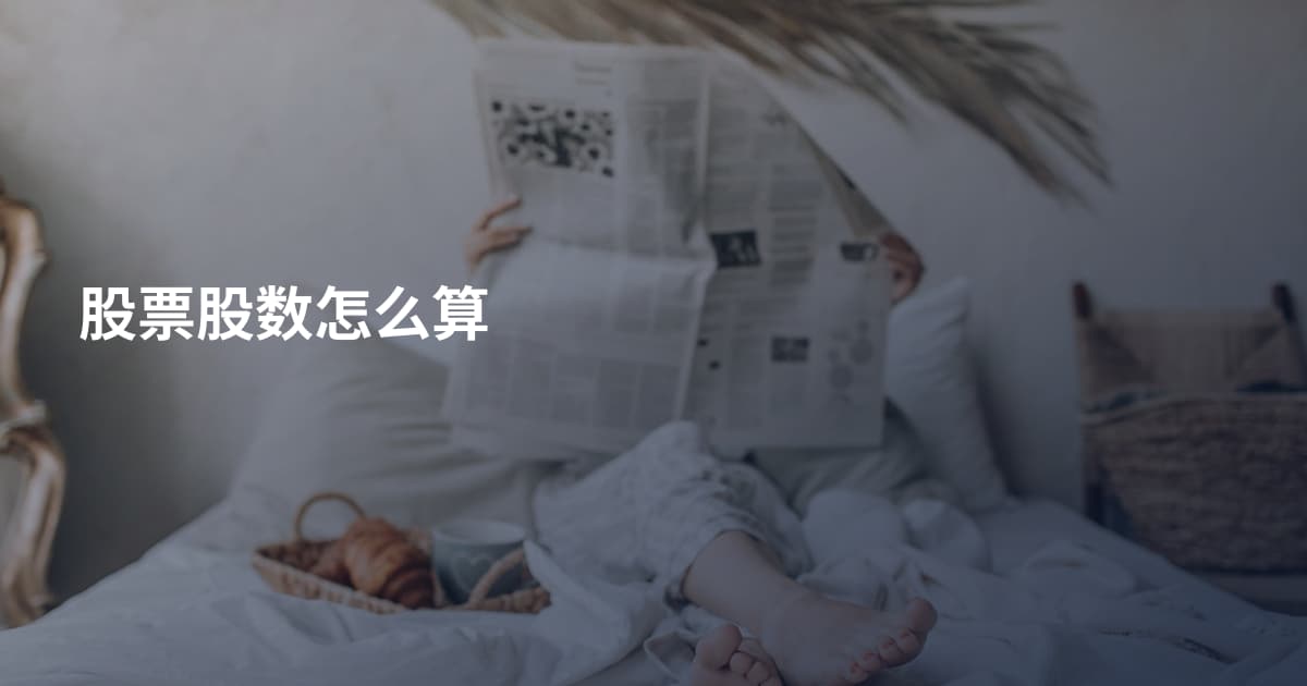 股票股数怎么算