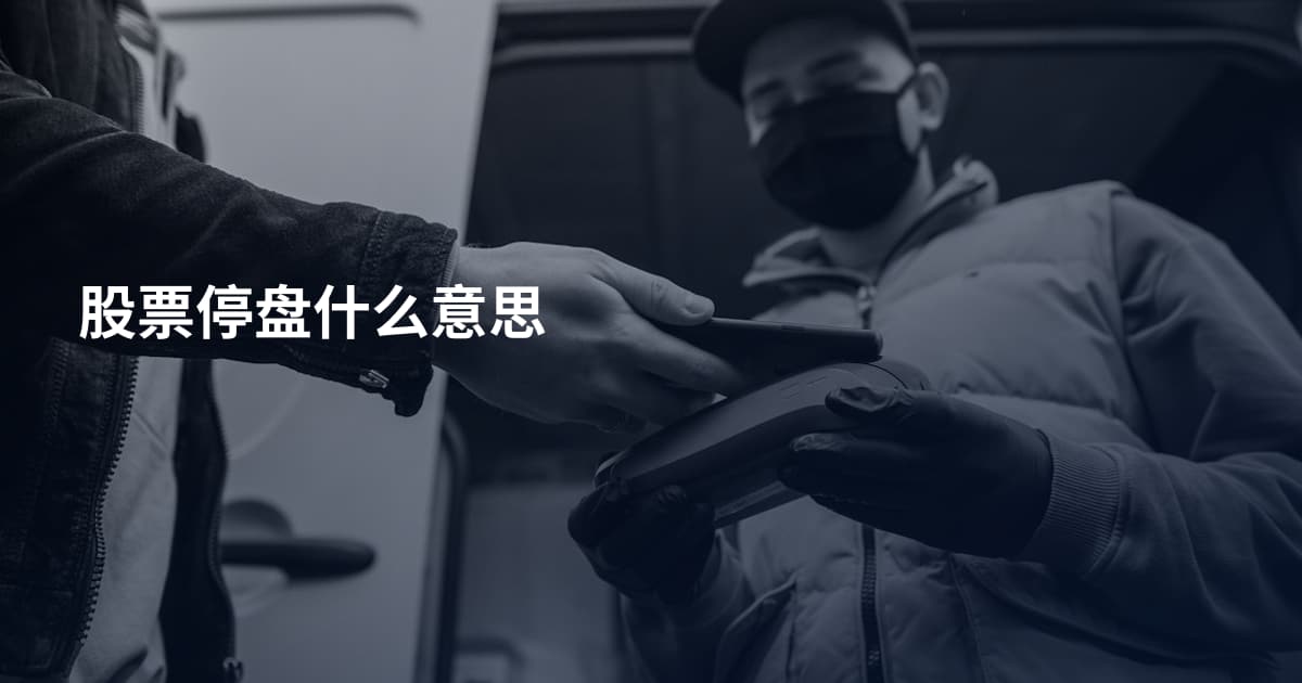 股票停盘什么意思