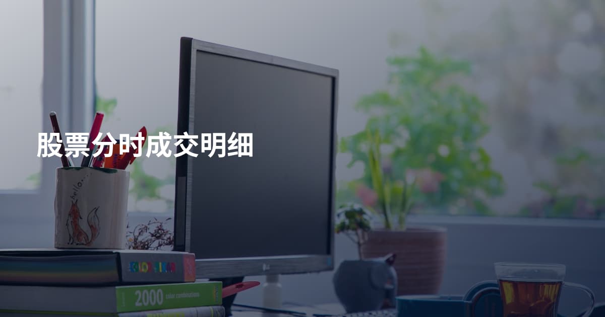 股票分时成交明细