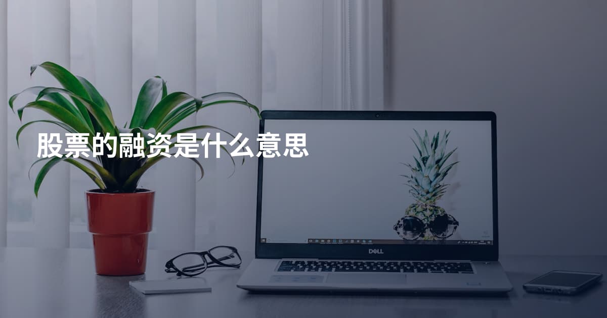 股票的融资是什么意思