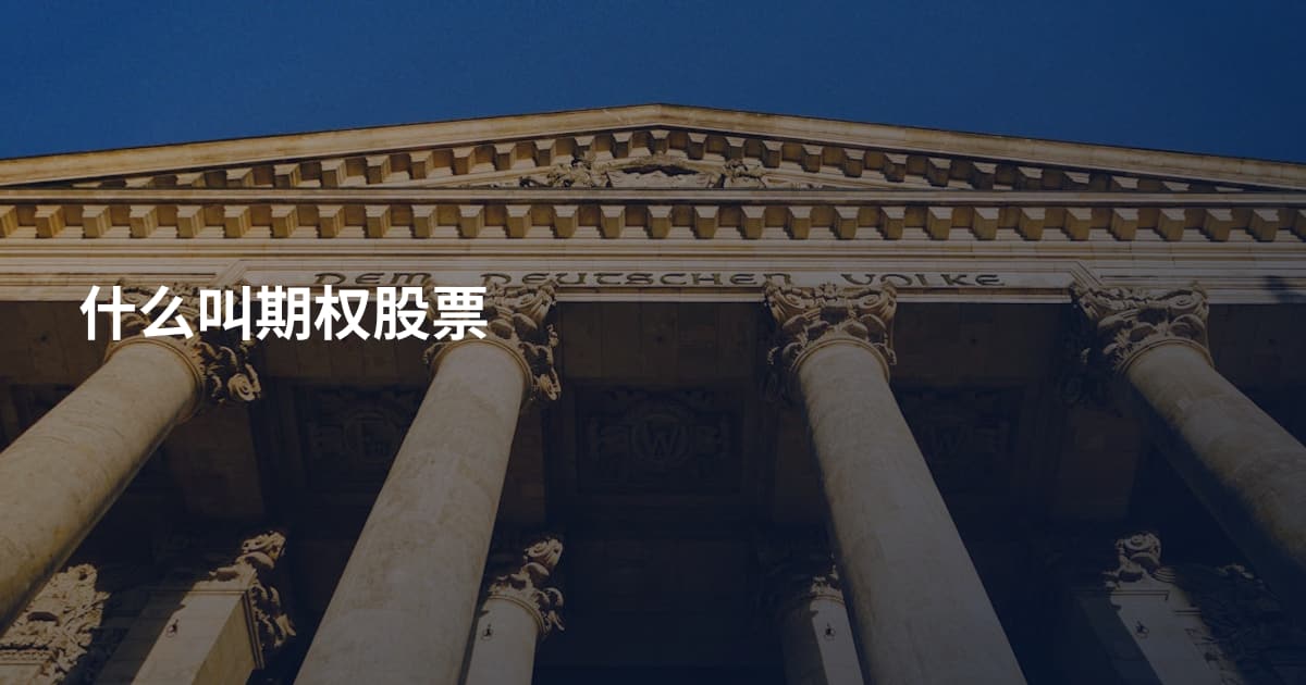 什么叫期权股票