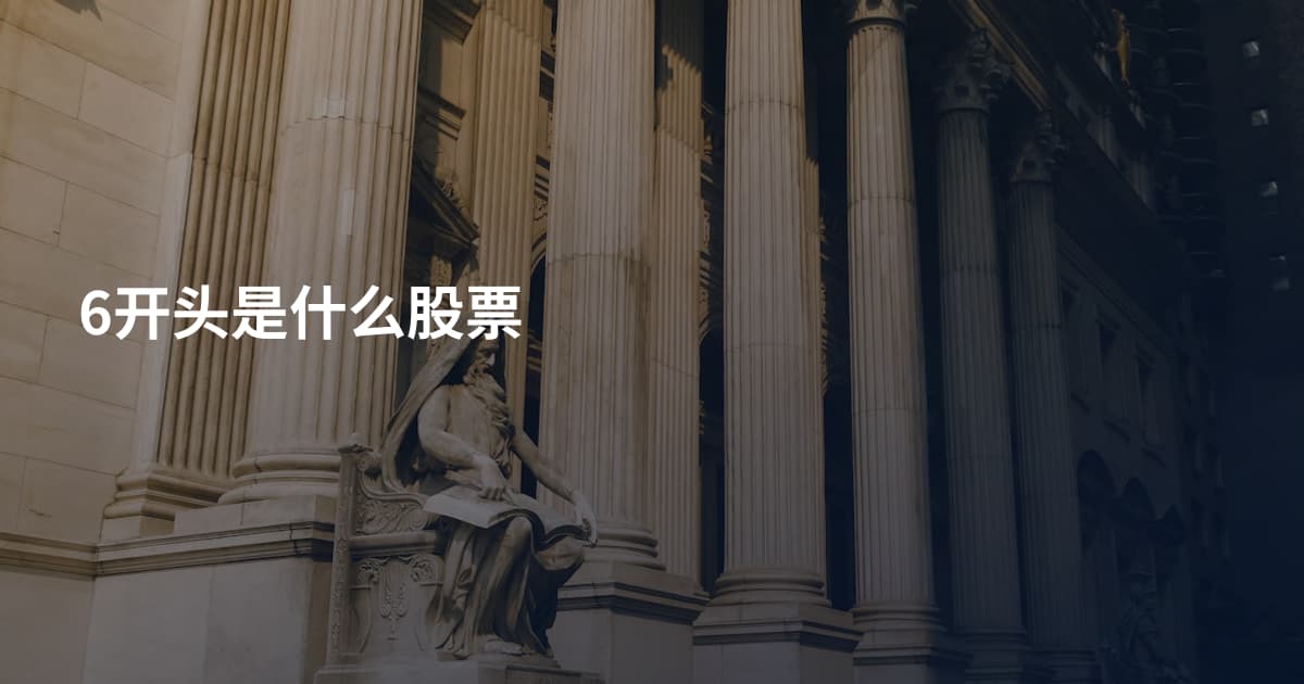 6开头是什么股票