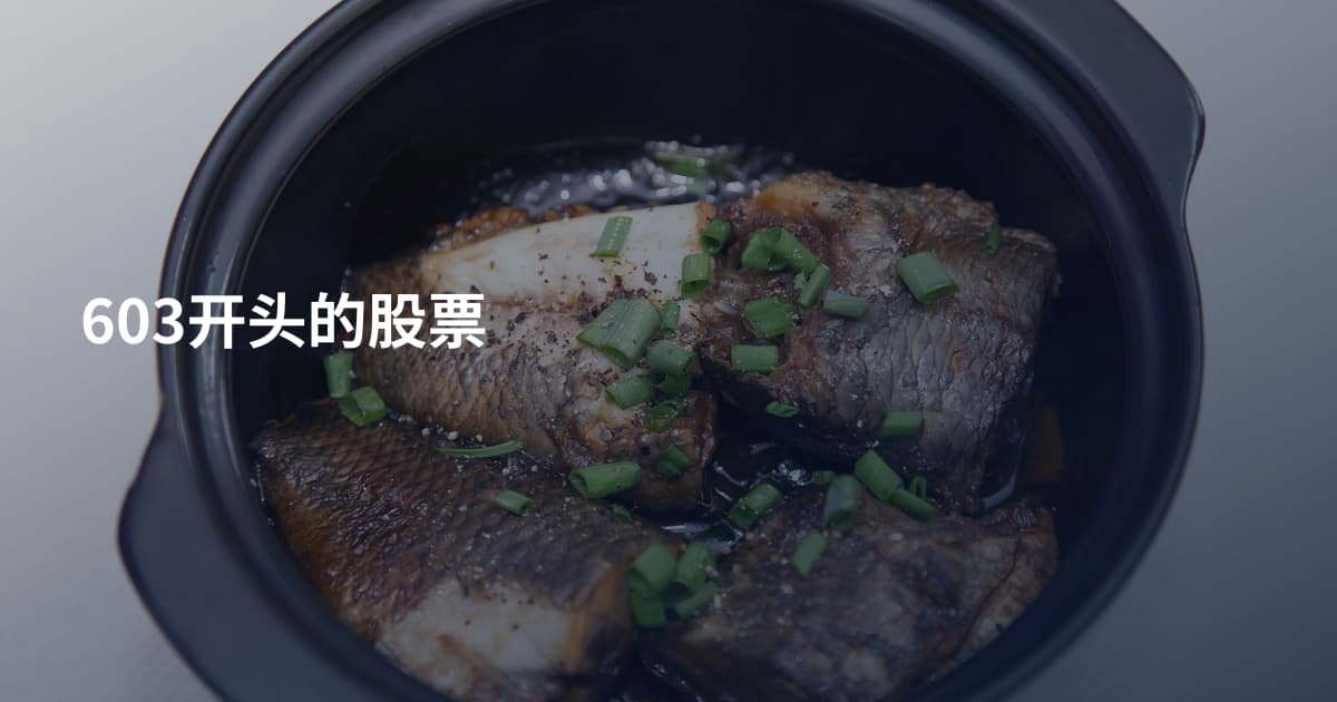 603开头的股票