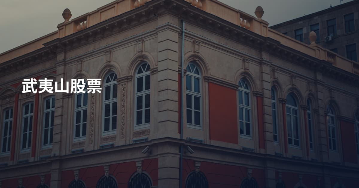 武夷山股票