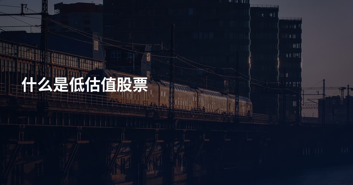什么是低估值股票