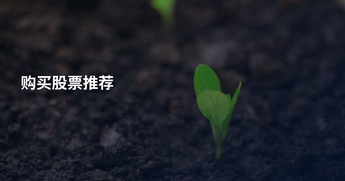 购买股票推荐